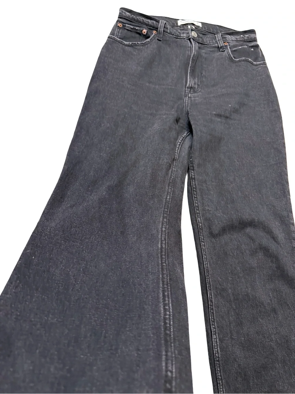 ✨ Abercrombie & Fitch Curve Love High Rise Black Jeans Size 6 Short ✨